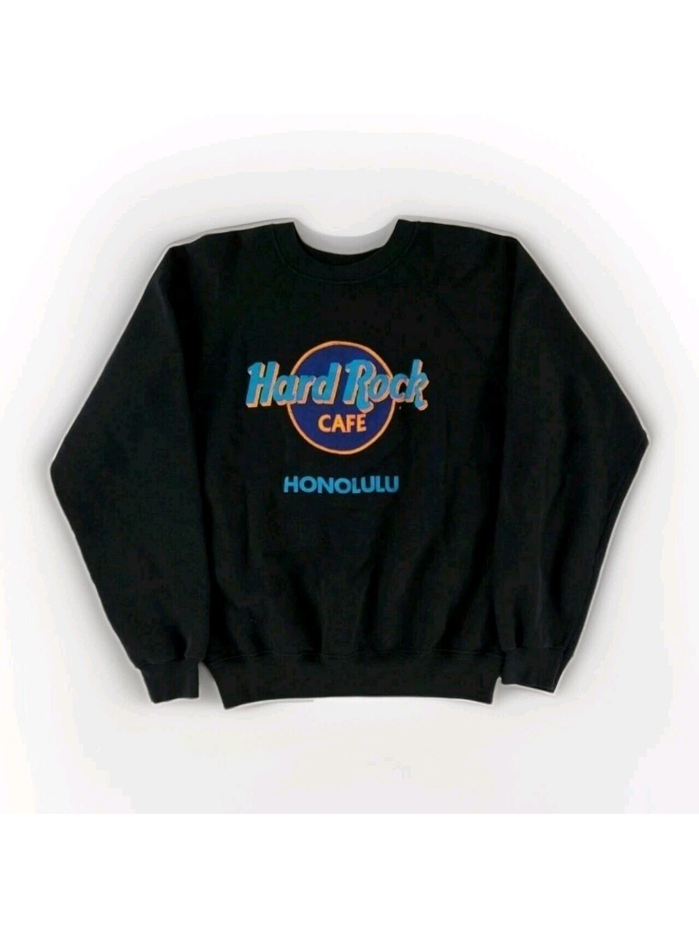 Hard Rock Cafe VTG 90s Honolulu Sweatshirt Long Sleeve Black Mens XL Vintage ++
